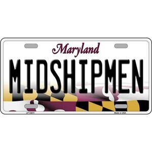 Navy Midshipman License Plate Tag Metal Retro Sign Retro Bar New NCAA